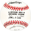 Steve Wilson Autographed Official NL Baseball Chicago Cubs, Los Angeles Dodgers SKU #225940