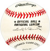 Joe Christopher Autographed Official NL Baseball New York Mets SKU #226185