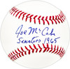 Joe McCabe Autographed Official MLB Baseball Washington Senators "Senators 1965" SKU #226266