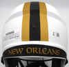Alvin Kamara Autographed Lunar Eclipse White Full Size Replica Helmet New Orleans Saints (Smudged) Beckett BAS #1W403050