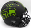 Russell Wilson Autographed Eclipse Black Full Size Replica Helmet Seattle Seahawks Beckett BAS #WE96268