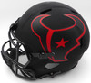 Nico Collins Autographed Eclipse Black Full Size Replica Helmet Houston Texans (Scratches) Beckett BAS QR #1W433069