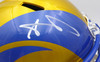 Aaron Donald Autographed Flash Yellow Full Size Replica Helmet Los Angeles Rams Beckett BAS QR #1W393436