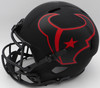 Nico Collins Autographed Eclipse Black Full Size Replica Helmet Houston Texans (Scratches) Beckett BAS QR #1W433067
