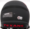 Nico Collins Autographed Eclipse Black Full Size Replica Helmet Houston Texans (Scratches) Beckett BAS QR #1W433071