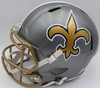 Alvin Kamara Autographed Flash Gold Full Size Replica Helmet New Orleans Saints Beckett BAS QR #1W403179