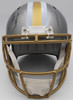 Alvin Kamara Autographed Flash Gold Full Size Replica Helmet New Orleans Saints Beckett BAS QR #1W403148