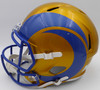 Aaron Donald Autographed Flash Yellow Full Size Replica Helmet Los Angeles Rams (Smudged) Beckett BAS QR #1W393329