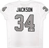 Oakland Raiders Bo Jackson Autographed White Pro Cut Jersey Beckett BAS Witness Stock #226321