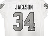 Oakland Raiders Bo Jackson Autographed White Pro Cut Jersey Beckett BAS Witness Stock #226321