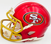 Fred Warner Autographed San Francisco 49ers Flash Red Speed Mini Helmet Beckett BAS Witness Stock #226392