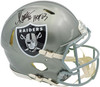 Marcus Allen Autographed Los Angeles Raiders Flash Silver Full Size Authentic Speed Helmet "HOF 03" Beckett BAS Witness Stock #226396