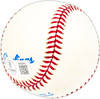 Don Larsen Autographed Official AL Baseball New York Yankees "10.8.56" Beckett BAS QR #BM25585