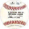 Doug Harvey Autographed Official NL Baseball Umpire Beckett BAS QR #BM25503