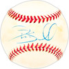 Pat Burrell Autographed Official NL Baseball Philadelphia Phillies, San Francisco Giants Beckett BAS QR #BM25798