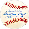 Ben Wade Autographed Official NL Baseball Brooklyn Dodgers "1952-53-54" Beckett BAS QR #BM25166