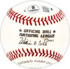 Chris Haughey Autographed Official NL Baseball Brooklyn Dodgers Beckett BAS QR #BM25313