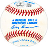 Cliff Mapes Autographed Official AL Baseball New York Yankees Beckett BAS QR #BM25567