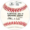 Bill Rigney Autographed Official NL Baseball New York Giants Beckett BAS QR #BM25649 Bill Rigney Autographed Official NL Baseball New York Giants Beckett BAS QR #BM25649