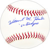 Willard Hunter Autographed Official MLB Baseball Los Angeles Dodgers "62 Dodgers" Beckett BAS QR #BM25212