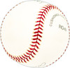 Dino Restelli Autographed Official NL Baseball Pittsburgh Pirates Beckett BAS QR #BM25705
