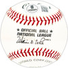 Manny Trillo Autographed Official NL Baseball Philadelphia Phillies, Chicago Cubs Beckett BAS QR #BM25713