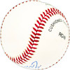 Ernie Bowman Autographed Official NL Baseball San Francisco Giants Beckett BAS QR #BM25831