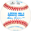 Don Buddin Autographed Official AL Baseball Boston Red Sox, Detroit Tigers Beckett BAS QR #BM25480