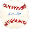 Woodie Held Autographed Official AL Baseball Cleveland Indians, Baltimore Orioles Beckett BAS QR #BM25539