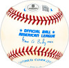 Woodie Held Autographed Official AL Baseball Cleveland Indians, Baltimore Orioles Beckett BAS QR #BM25539