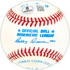 Faye Throneberry Autographed Official AL Baseball Red Sox, Senators Beckett BAS QR #BM25440