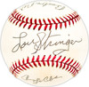 Lou Stringer Autographed Official NL Baseball Boston Red Sox, Chicago Cubs Beckett BAS QR #BM25644