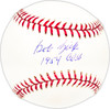 Bob Zick Autographed Official MLB Baseball Chicago Cubs "1954 Cubs" Beckett BAS QR #BM25646