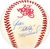 Gene Stick Michael Autographed Official 1978 World Series Logo MLB Baseball New York Yankees Beckett BAS QR #BM25600
