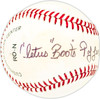 Cletus "Boots" Poffenberger Autographed Official NL Baseball Br. Los Angeles Dodgers, Detroit Tigers Beckett BAS QR #BM25777