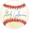 Gordy Coleman Autographed Official NL Baseball Cincinnati Reds Beckett BAS QR #BM25037