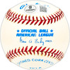 Bill Klaus Autographed Official AL Baseball Boston Red Sox, Baltimore Orioles Beckett BAS QR #BM25756