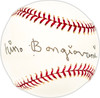 Nino Bongiovanni Autographed Official NL Baseball Cincinnati Reds Beckett BAS QR #BM25514