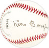 Nino Bongiovanni Autographed Official NL Baseball Cincinnati Reds Beckett BAS QR #BM25514