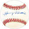 Harvey Haddix Autographed Official NL Baseball Pittsburgh Pirates Beckett BAS QR #BM25095