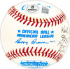 Karl Swanson Autographed Official Comiskey Park AL Baseball Chicago White Sox "1928-29-30 Played against Babe Ruth & Lou Gehrig" Beckett BAS QR #BM25632