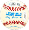 Johnny Sturm Autographed Official AL Baseball New York Yankees Beckett BAS QR #BM25812