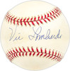 Vic Lombardi Autographed Official NL Baseball Brooklyn Dodgers SKU #227683