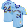 **PRE-ORDER** Seattle Mariners Powder Blue Mitchell & Ness Jersey (Size L) Autographed By Ken Griffey Jr.