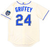 **PRE-ORDER** Seattle Mariners Cream Nike Jersey (With 2023 All Star Patch on Sleeve, Size M) Autographed By Ken Griffey Jr.