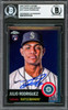 Julio Rodriguez Autographed 2022 Topps Chrome Platinum Anniversary Rookie Card #171 Seattle Mariners Beckett BAS Stock #228024