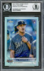 Julio Rodriguez Autographed 2022 Topps Chrome Update All Star Refractors Rookie Card #ACGC-26 Seattle Mariners Beckett BAS Stock #228021