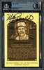 Mike Schmidt Autographed Hall of Fame HOF Plaque Postcard Philadelphia Phillies Beckett BAS #16714717
