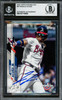 Ronald Acuna Jr. Autographed 2020 Topps Opening Day Card #67 Atlanta Braves Beckett BAS #16710954