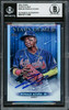 Ronald Acuna Jr. Autographed 2022 Topps Stars of MLB Card #SMLB-2 Atlanta Braves Beckett BAS #16711368